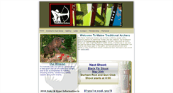 Desktop Screenshot of mainetraditionalarchers.com